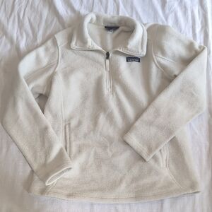Patagonia Cream Fleece Half-Zip Pullover